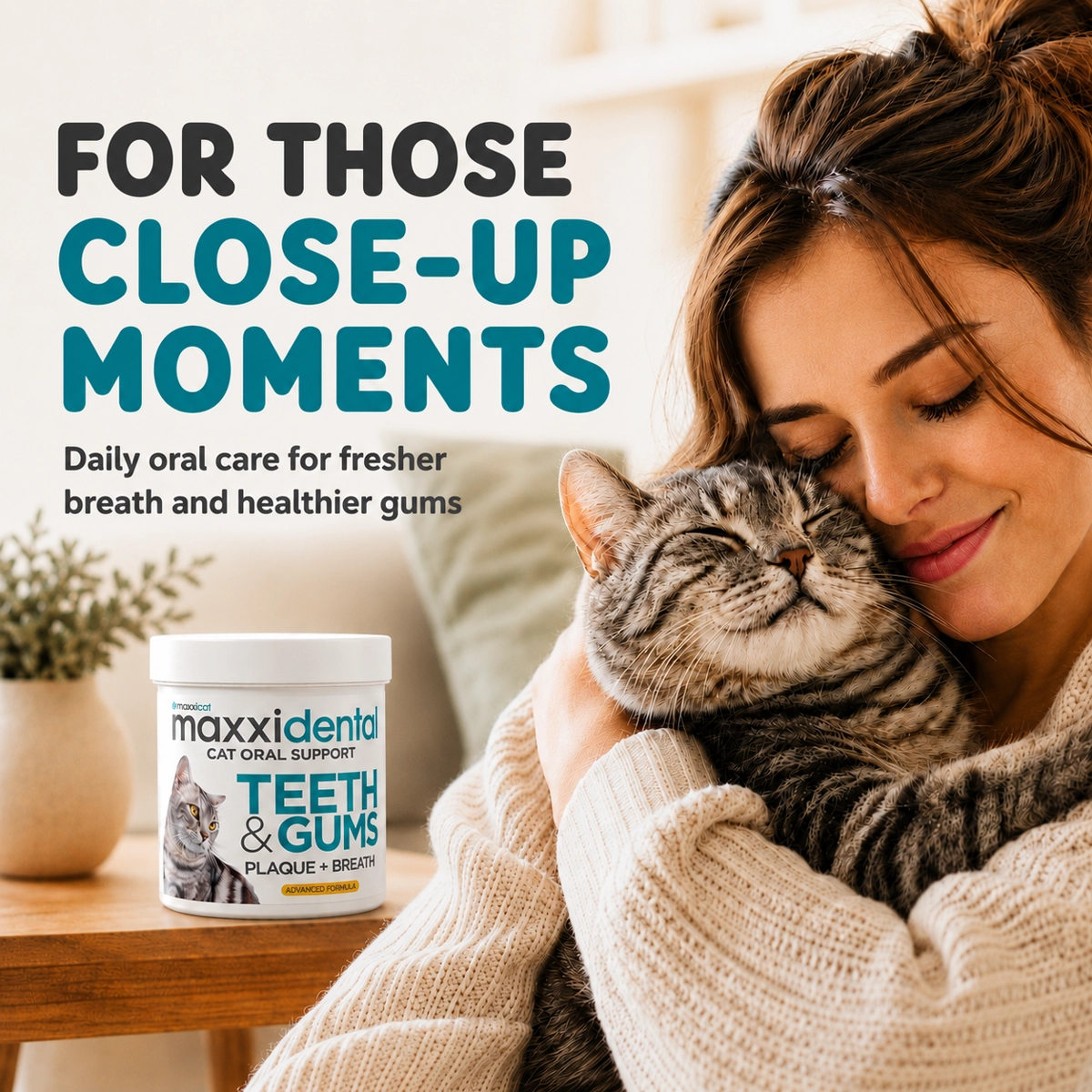 maxxidental for fresh cats breath and kisses